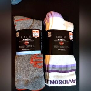 (4 Pairs) Harley Davidson Ladies Riding Socks